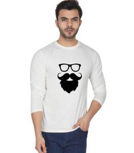 Sunglass white long Sleeve T-Shirt For Men