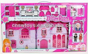 Doll House Fashion Doll Villa And Furniture Set For Kids Good Quality (Best Gift)