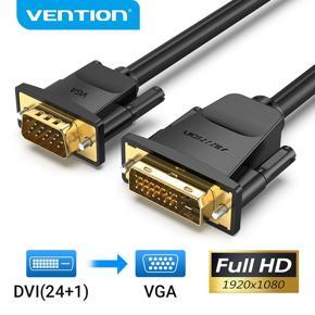 Ventilated DVI(24+1) To VGA Cable 1080P 60Hz DVI(24+1) Male To VGA Male Gold Plated Interface for PC Notebook Cable DVI To VGA Cable