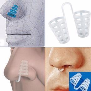 2Pcs Transparent Anti Snore Stop Snoring Magnetic Nose Clip Sleep Sleeping Aid -