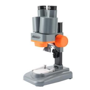 AOMEKIE 40X Binocular Stereo Microscope Top LED PCB Solder Mineral Specimen Watching Kids Science Education Phone Repair Tool