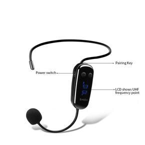 UHF Wireless Headset Microphone Portable 2 In 1 Handheld 6.5mm MIC Connector Voice Changer Amplifier For Conference U9