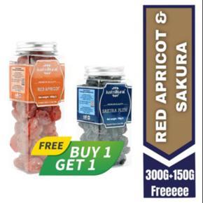 Just Natural Red Apricot 300 gm-Free 1 Sakura 150 gm