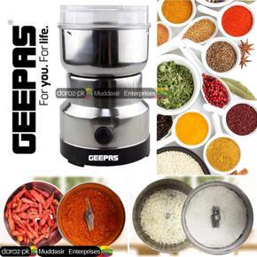 Geepas Imported High Quality Electric Stainless Steel Coffee Grinder-Bean-Nuts Spices Grinder - Grinding Coffee Bean Milling Machine Electric Grinder -Kitchen Perfect Partner- 220V Home Appliances