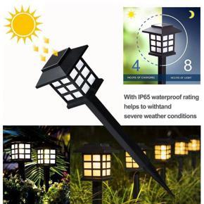 1 PIECES Garden Light Solar Pathway Lights Outdoor LED Solar Garden Lights Waterproof Solar Landscape Lights for Lawn Patio Yard Garden Walkway - (Warm White)