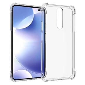 For Xiaomi Poco X2 Luxury Airbag Crystal Clear Soft Rubber Silicone Transparent TPU Back Case