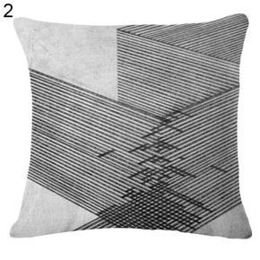 Abstract Pattern Square Linen Throw Pillow Case Cushion Cover Home Sofa Decor