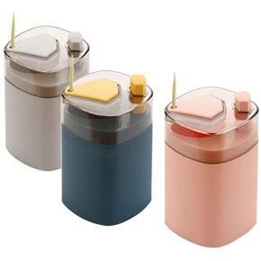 Automatic Tooth Pick Container Storage Box for Kitchen Restaurant Sturdy Portable