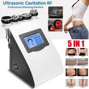 US Plug 110V 5 in 1 40KHZ Ultrasonic Cavitation Radio Frequency RF Body Slimming Beauty Machine Rejuvenation -