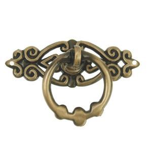 XHHDQES 20Pcs Vintage Kitchen Cabinet Cupboard Dresser Door Drawer Ring Pull Handles Knobs (Antique Brass)