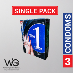 The No.1 - Natural Condom - Single Pack - 3x1=3pcs (Manufactured by Coral Condom)