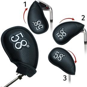 Golf Wedge Iron Protective Head Cover-8 * Golf club cover-black