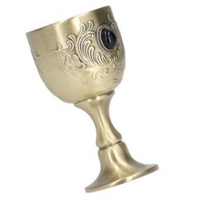 Chalice Engraving Flower Pattern Vintage Style Polishing Process Goblet