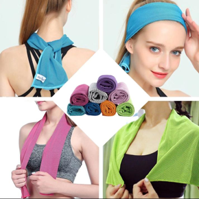 Pack Of 3 Super Cool Towel New Ice Cold Enduring Running Jogging Gym Instant Cooling Outdoor Sports Towel