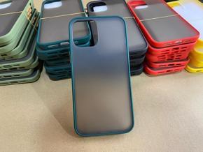 For Apple iPhone 12 Mini (5.4) Translucent Matte Cover (Shockproof And Anti-Drop Protection) Smoky Frosted Case