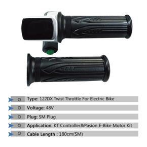 Bicycle 122DX Charge LED Display Turn Handle Bicycle Throttle Handle SM Connector 6-Core KT Meter 6-Wire,48V