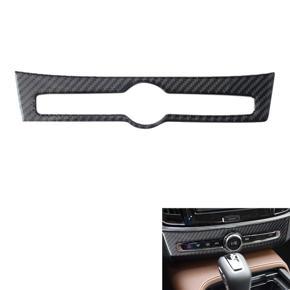 ARELENE Car Carbon Fiber Center Console Volume Adjustment Frame Cover Trim Decoration Sticker for Volvo S90 S90L 2017-2019