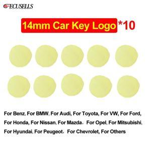 10Pcs/Lot 14mm Resin Epoxy Crystal Car Key Logo Folding Flip Remote Key Logo Sticker Key Emblem for KD / VVDI Remote Car Key