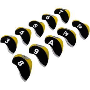 Golf Club Head Covers-10 x Head Covers-Yellow