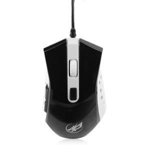 Professional Wired Gaming Mouse 6 Button 2400DPI Optical USB Cable Mouse - Black