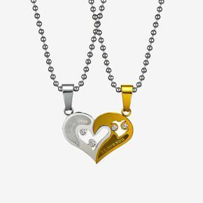 Love Heart Shape Pendant for Couple Gift
