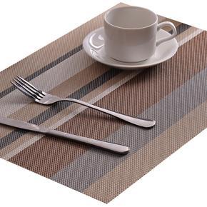 45x30cm Stripe Antiskid Heat Insulated Mat Dinning Table Bowl Dish Pad Placemat