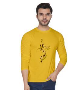 Badminton Yellow 7 long Sleeve T-Shirt For Men