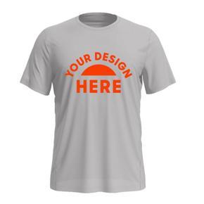 Custom Tshirt Printing With Your Photo and Text (White Round Neck) - S, M, L, XL, XXL