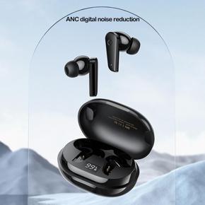 REMAX Smart ANC Active Noise Cancelling Wireless 5.0 Binaural Stereo Call Voice Bluetooth Headset TWS 46
