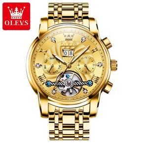 OLEVS Fashion Mechanical Watch for Man Wateproof Stainless Steel luxury Business Luminous Automatic Watches Men - 9910