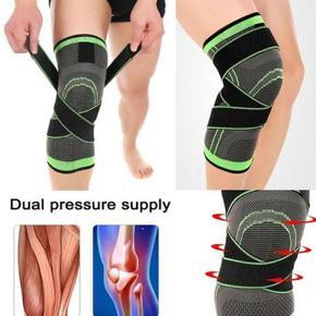 Adjustable Pressurized Fitness Running Cycling Bandage Knee Support Braces Elastic Nylon Sports Compression Pad Sleeve Unisex