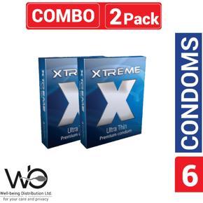 Xtreme - Ultra Thin Condom - Combo Pack - 2 Packs - 3x2=6pcs
