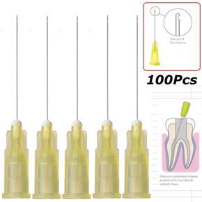 100pcs 30Ga Dental Endodontic Endo Irrigation Needle Tips End Closed Side Hole -