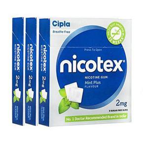 Nicotex Chewing Gum Mint Flavor 2mg - 9PCS x 4Pack= 36Pcs