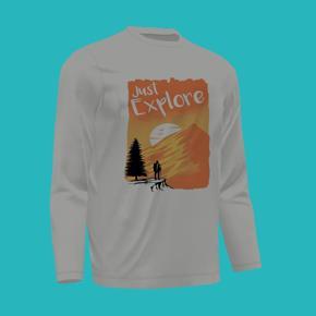 Just Explore Ash long Sleeve T-Shirt