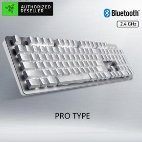 Razer Pro Type Mechanical Keyboard Bluetooth+2.4GHz Dual-mode Wireless Keyboard with Razer Orange Mechanical Switches Silver