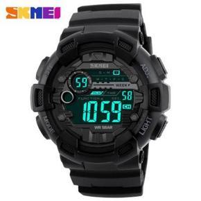 SKMEI 1243 Sports Fashion Digital Waterproof LED Chronograph Double Time Watch for Men