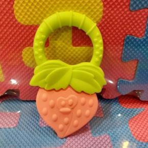 BPA Free Silicone Fruit Baby Teether Toy for 3 Months Above Infant Sore Gums Pain Relief (1 Fruits)