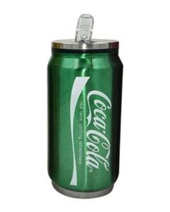 Coca Cola Can Water Drinking Bottle 350ml - 1 Piece Green Color