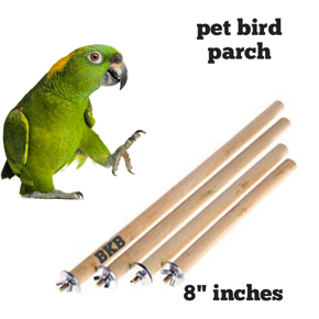 Pet Bird Perch Bird parch stick Cage Accessories 8''inches