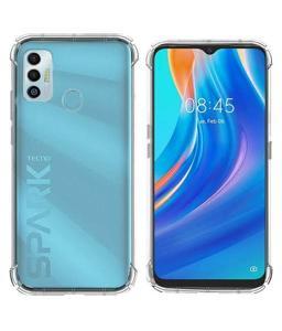 Soft Silicon Bumper Transparent Case Back Cover FOR TECNO Spark 7