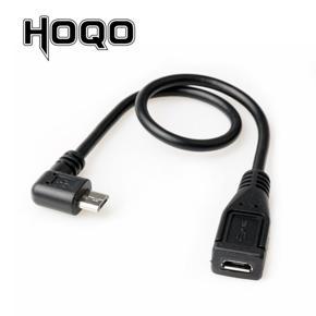 Right Angle Micro USB Extension Cable Panel Mount Sync Date Charge for Motherboard Micro-USB Male to Female Cord