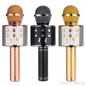 WS858 Bluetooth Wireless Karaoke Microphone MIC Speaker