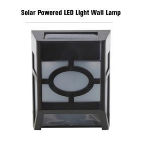 Solar Powered L-ED Light Wall Lamp 2 LEDs Solar Energy Light Sensor Wall Night Lights Energy Saving Outdoor Waterproof for Home Garden Yard Stairway Fence Patio Wall Pathway Lamps