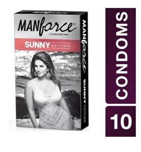 Manforce Sunny Edition Three IN One Condoms - 10 Pcs Pack( India)