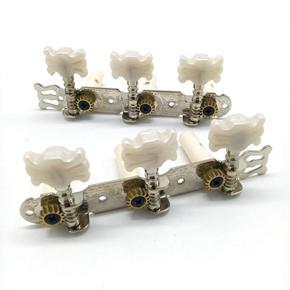 One Pair Guitar Tuning Pegs Machine Tuners White Machine Head for Classic Guitar Guitar Part Accessories