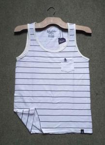 Comfortable Sleeveless Check(sando genji)T-Shirt for Men imported by BUYFAST