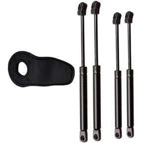 4Pcs Auto Rear Window & Rear Liftgate Gas Spring Struts Lift Supports Damper with 817902E010 Tail Gate Glass Grip