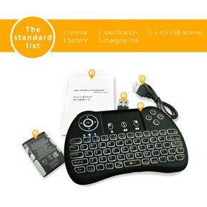 Fly Air Mouse Wireless Keyboard Android Remote Controller 2.4Ghz H9 - black