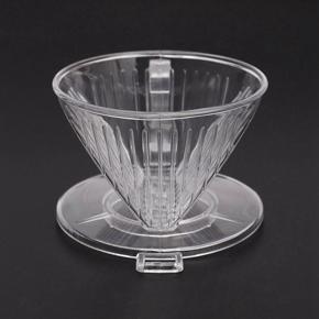 XHHDQES 2X Clear Coffee Filter Cup Cone Maker Brewer Holder Plastic Reusable